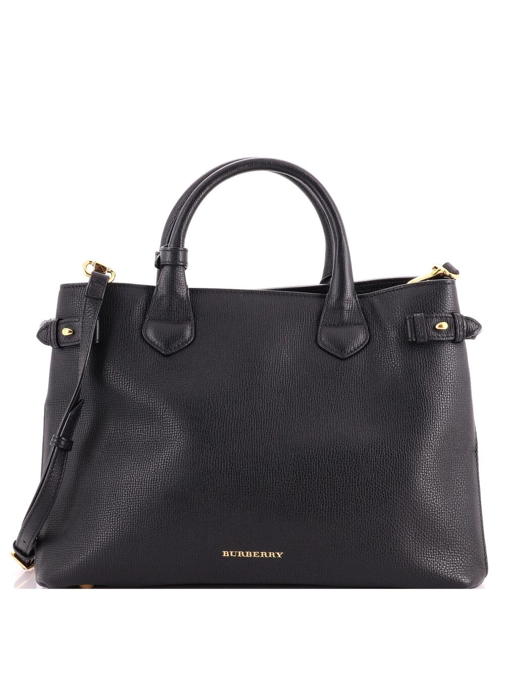 Burberry Banner Tote Leather And House #377523B97B